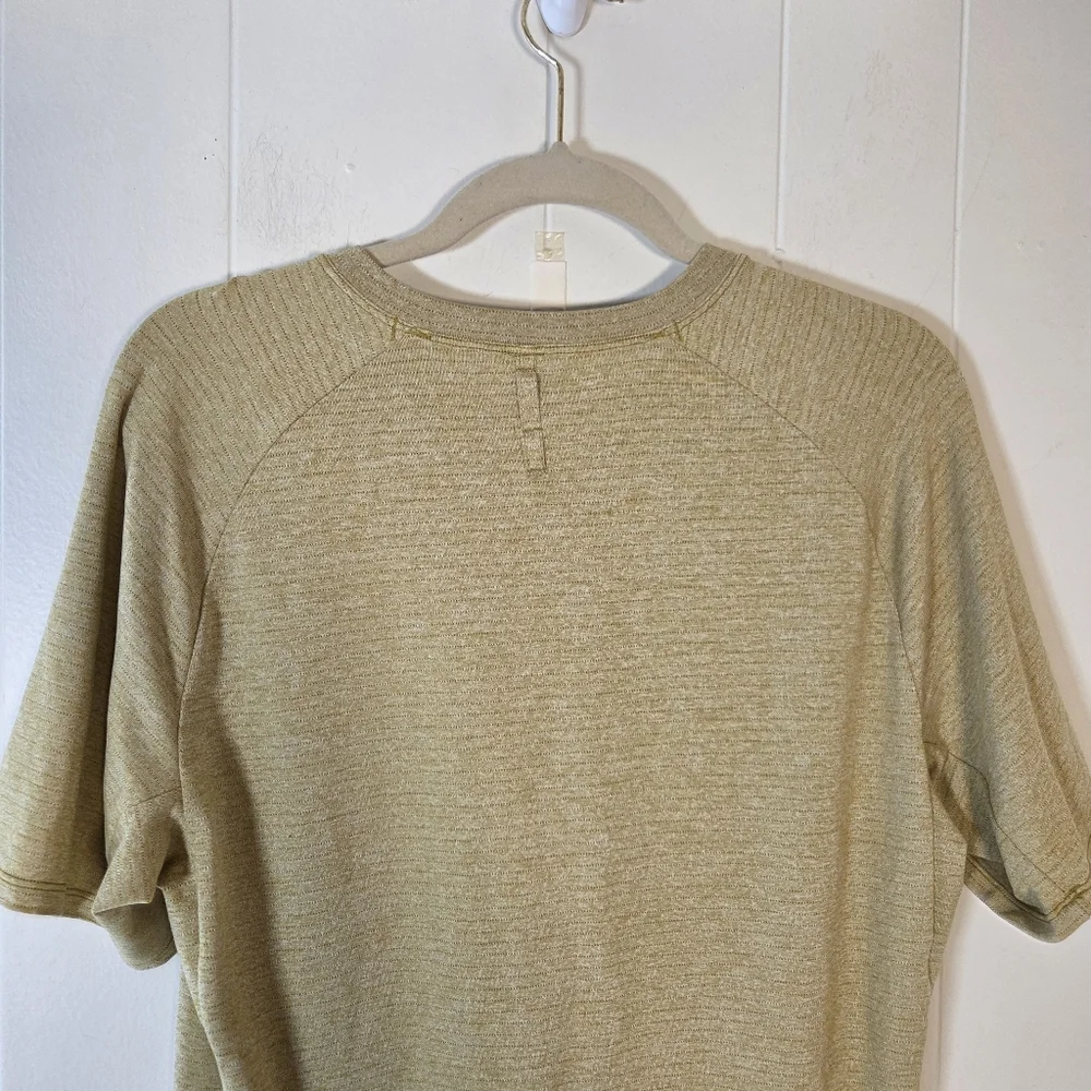 Lululemon Mens Drysense Training Tee Medium Heathered Bronze Green Medium - Picture 7 of 15